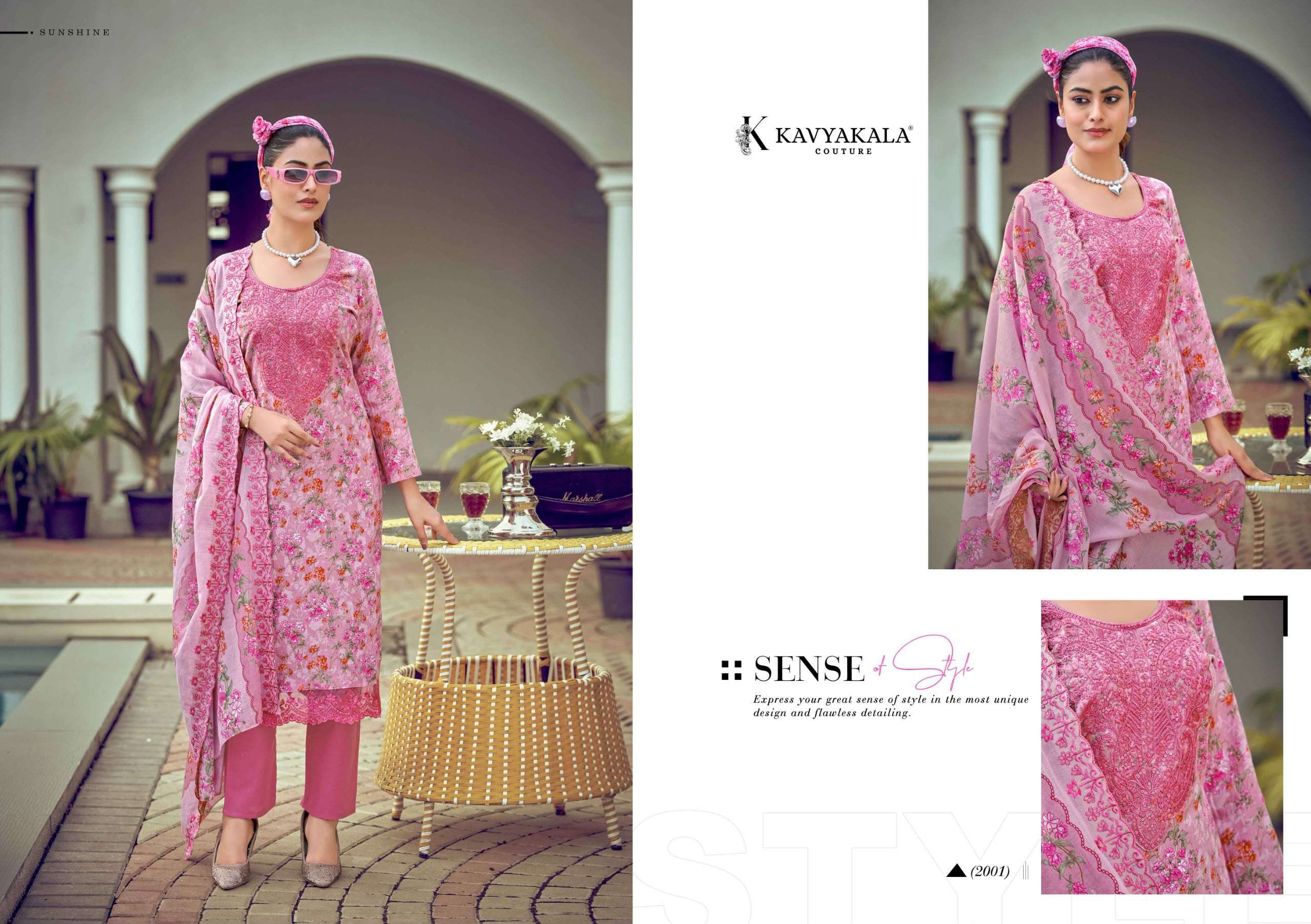 KAVYA‎‎ KALA MAHNOOR VOL 2 BRAND CATALOGUE LAWN COTTON DESIGNER NECK & LACE SUIT LADIES SHOP